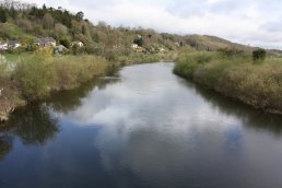 River Wye at Hoarwithy looking north