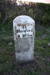 2 Miles to Hereford Mile Stone (A49)