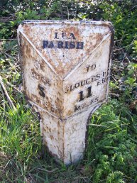 Lea Line (Lea Parish) mile marker