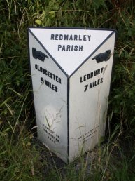 Redmarley mile marker