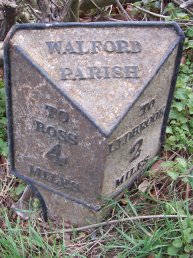 Walford Parish mile marker