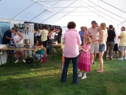 The beer tent
