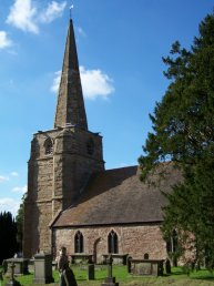 The outside of Linton Church