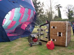 Air balloon hot air inflation