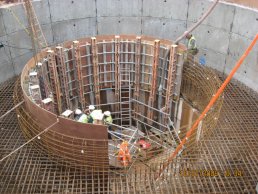 The weir inner formers in place (10-07-08)