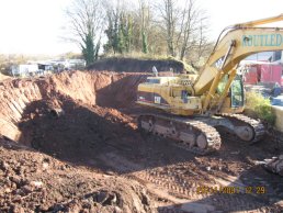 The railway embankment excavations (29-11-07)