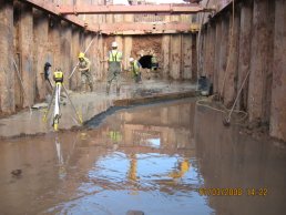 The intersection and old culvert (07-03-08)