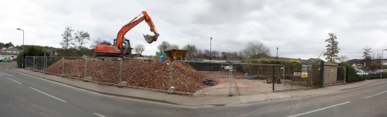 The site seen from Millpond Street (25-2-09)