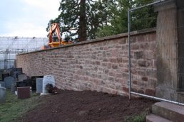 The completed south wall (10-10-08)