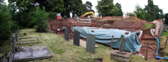 Another view of the excavation site (26-6-09)