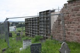 Shuttering for the boundary wall (22-8-09)