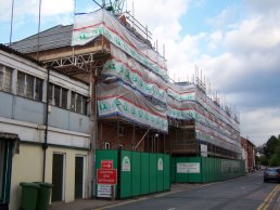 Looking east at the Station Street development (25-9-06)