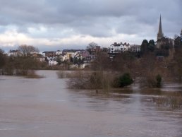 The floods looking back from Wilton (11-01-07)