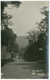 A postcard view of Alton Street