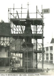 Wallace Hall memorial before it was moved