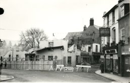 The George Hotel partially demolished