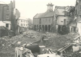 The Market Place as seen from the site