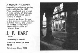 Harts the Chemist advert