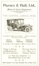 Passey Hall advert