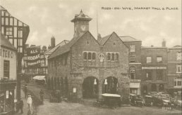 A postcard view Ross on Wye