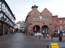 A postcard view Ross on Wye