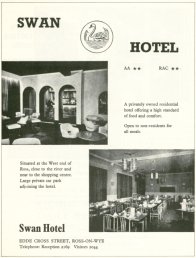 Swan Hotel Advert c.1974