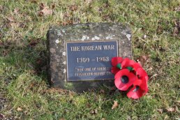 Korean War dedication stone
