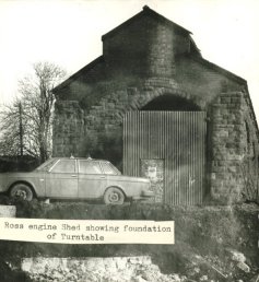 Ross Engine Shed and remains of turntable