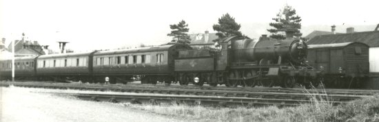 6341 leaving Ross with a passenger train towards Hereford