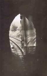 Looking out of Symonds Yat tunnel