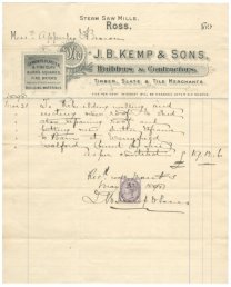 J.B.Kemp & Sons receipt