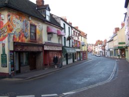 The end of Broad Street on the west side