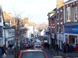 Down Broad Street from under the Market House