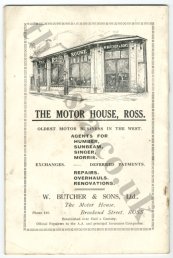 W. Butcher & Sons advert