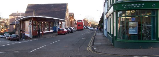 The view north on Cantilupe Road