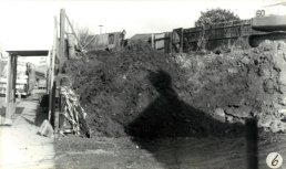 The view from inside the excavations