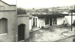 The Castle Garage forecourt