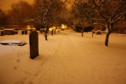 Church Yard path in the snow