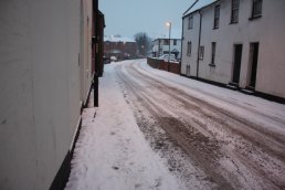 Snow down Greytree Road