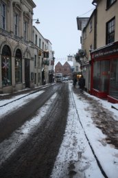 Snow looking down High Street