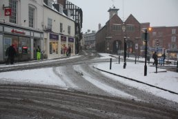Snow around the Market House