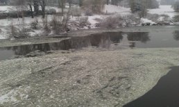 Ice on the River Wye