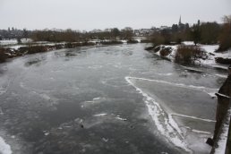 The view upstream from Wilton Bridge