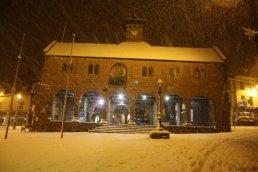 The Market House in the snow