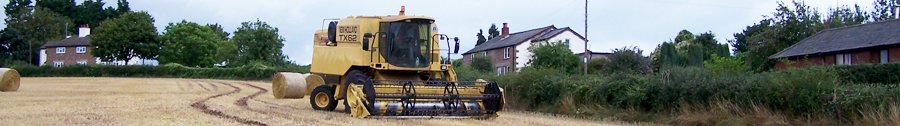 Combine Harvester at Old Gore 20-8-2006
