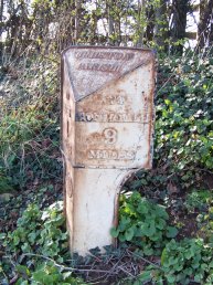 Wilton (Bridstow Parish) mile marker - 9 miles to Monmouth