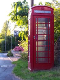 The phone box at Linton