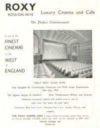 Roxy Cinema advert