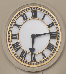 The clock face