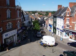 View down from the Market House